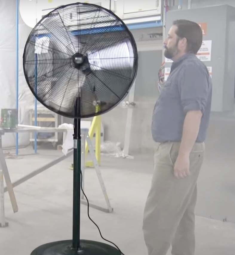 24″ Oscillating Pedestal Fan – 7435 CFM – 120 Volts – 3 Speed – Indoor & Outdoor