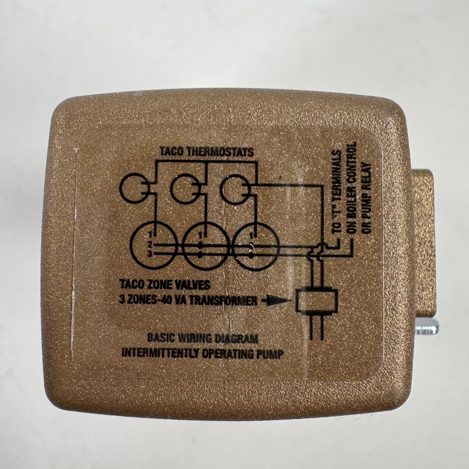 Taco Zone Valve 2 Way Gold Series 571-2, 3/4″ Sweat , 24V, 125 PSI
