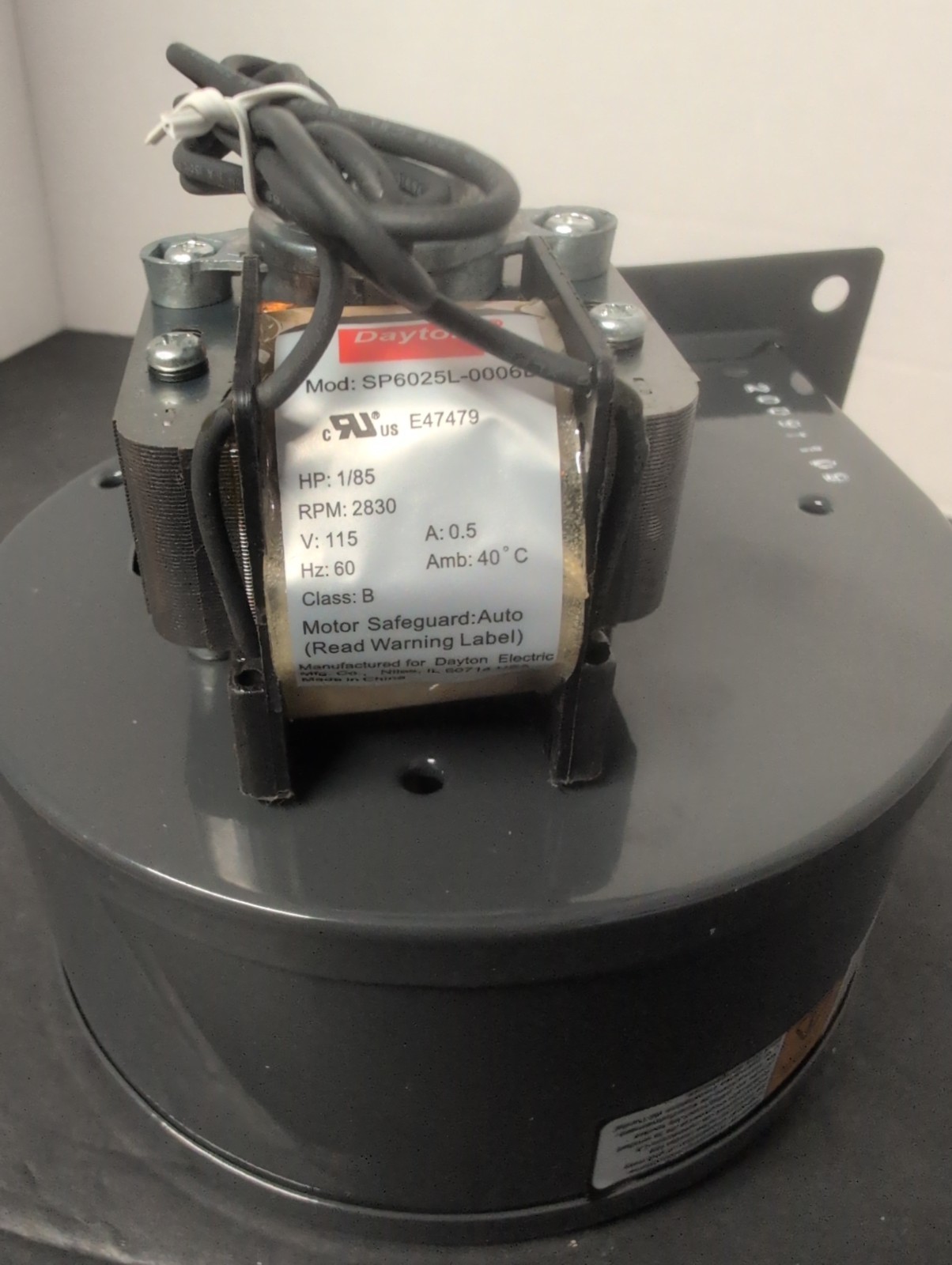 Dayton Model No 1TDN9 OEM Centrifugal Blower