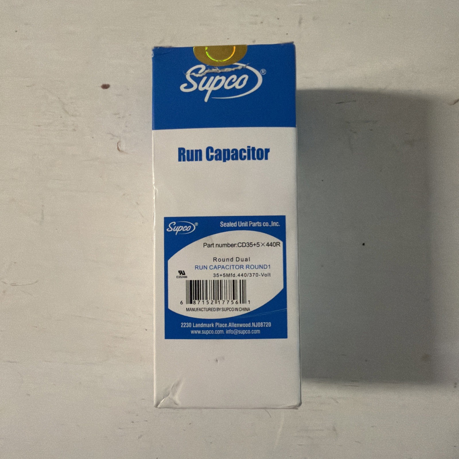 Air Conditioning HVAC Round Dual Motor Run Capacitor 35 + 5 MFD 440 Volt