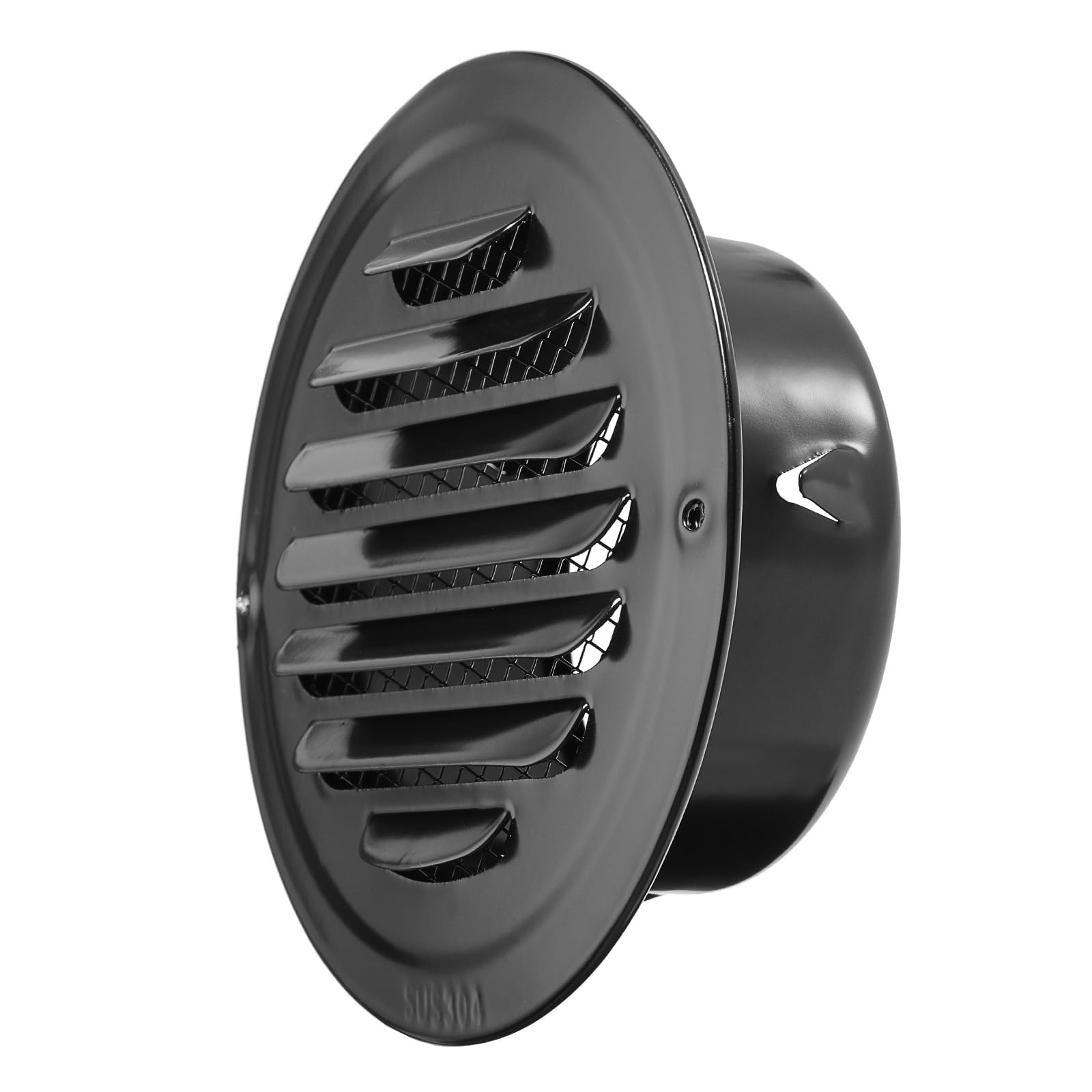 4 Inch Stainless Steel Air Vents Round Black Soffit Vent Cover Air Vent Flat …