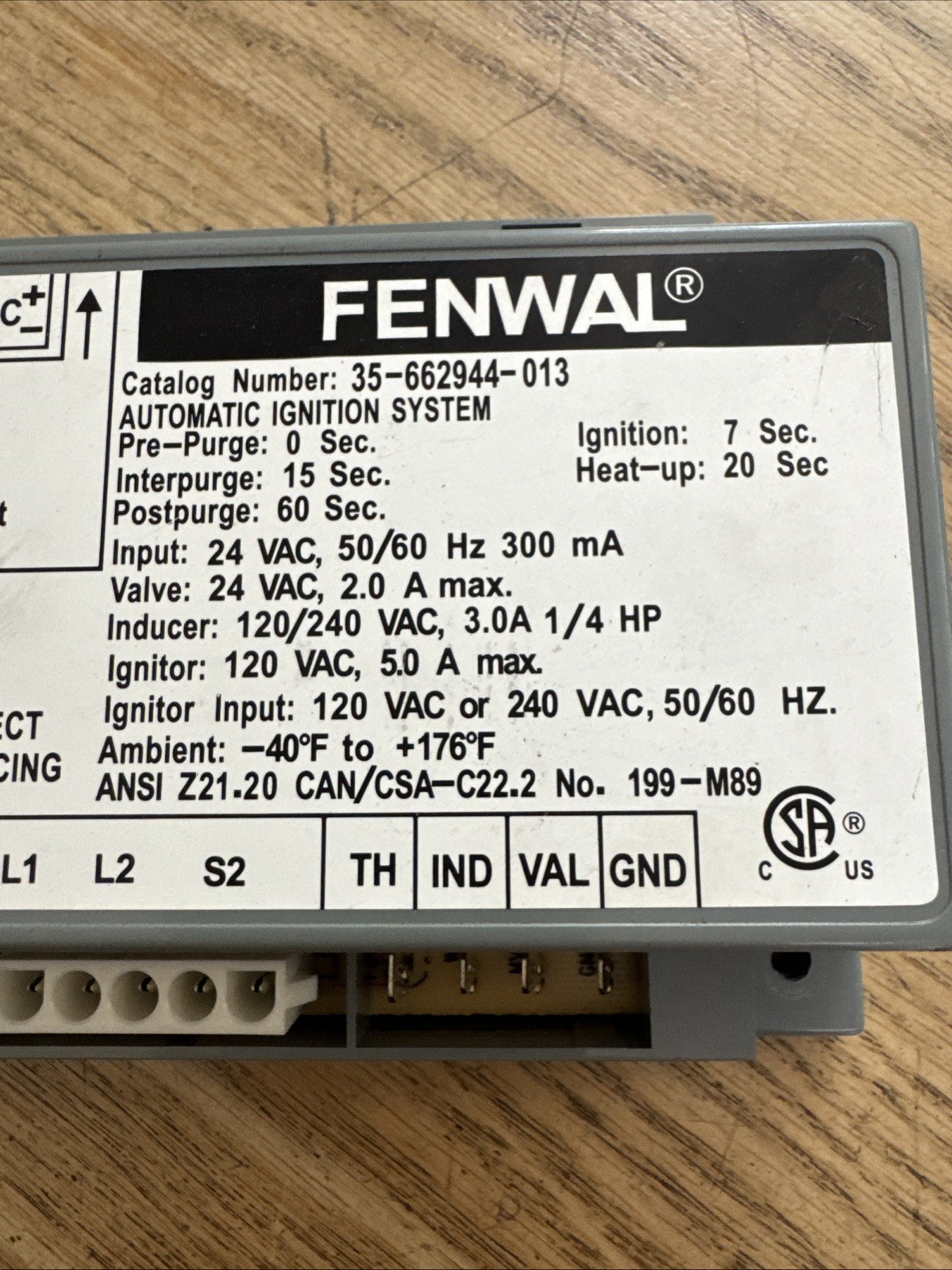 FENWAL 35-662944-013 Automatic Ignition Control Module Pentair Mastertemp OEM