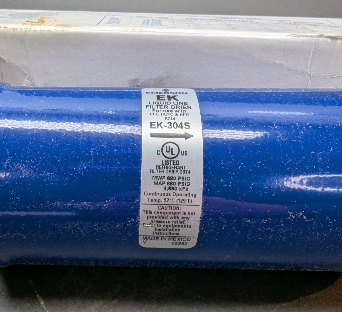 Emerson EK-304S Liquid Line Filter-Drier for CFC HCFC HFC R744 Mexico