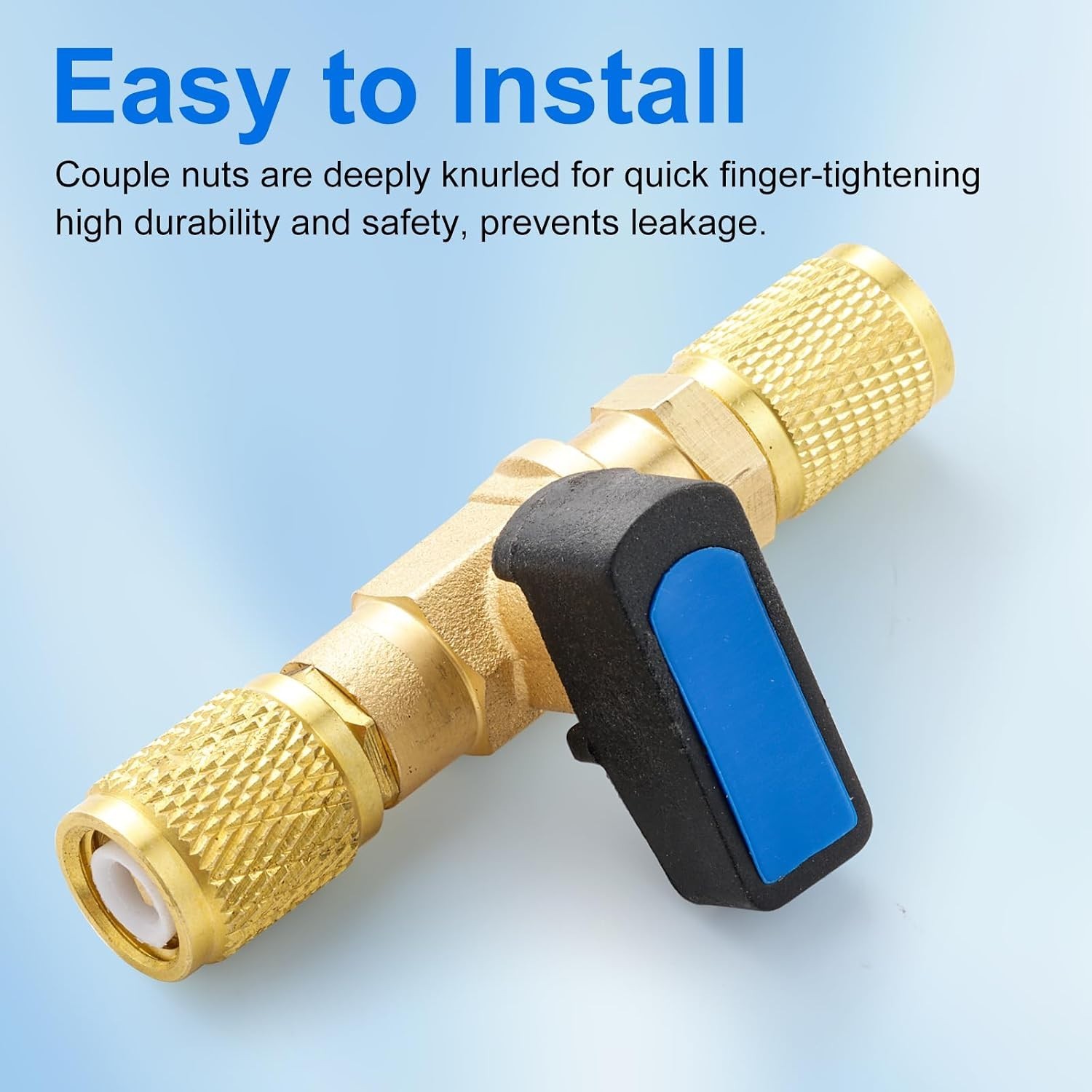 Versatile 1/4 SAE Female Ball Valve for HVAC Refrigerant Charging and Recovery