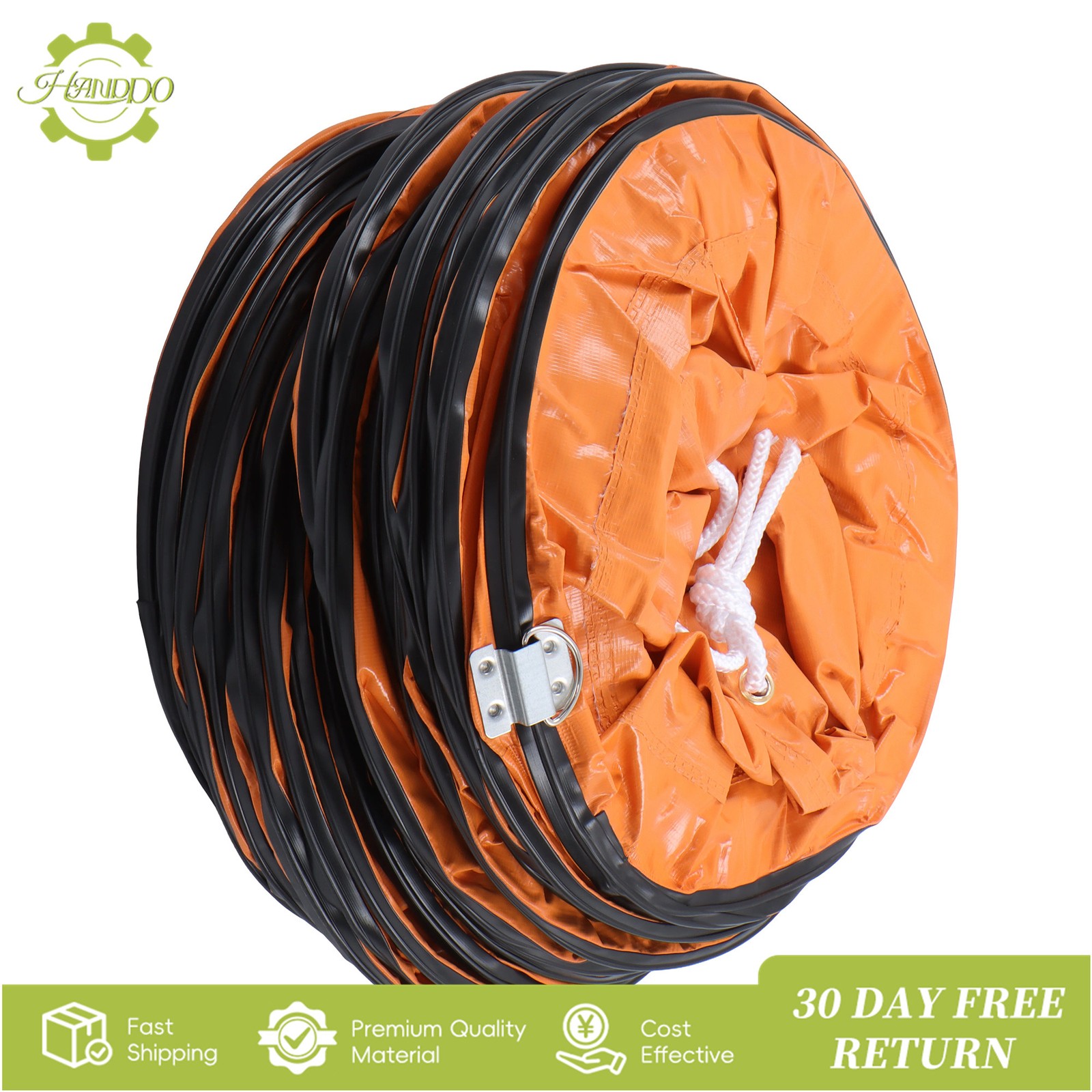 12″×16ft PVC Flexible Duct Hose, HVAC Duct Hosing Flame Retardant for Ventilator