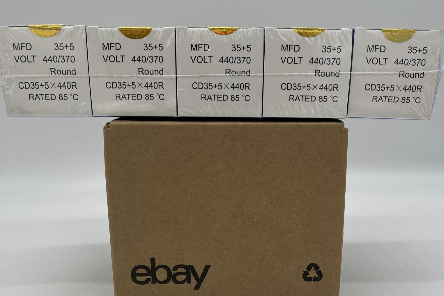 5 SUPCO Run Capacitor 35 + 5 Mfd 440/370 Volt CD35+5X440R NEW 5 Pack