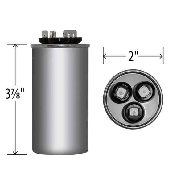 25/3 uf MFD 370 440 VAC Run Capacitor replaces GE Genteq Capcom C3253R C4253R