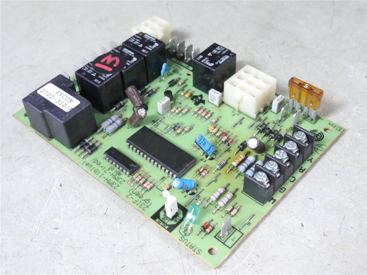 York Coleman Evcon 2702-310/A (green) Furnace Control Circuit Board 23IF-2