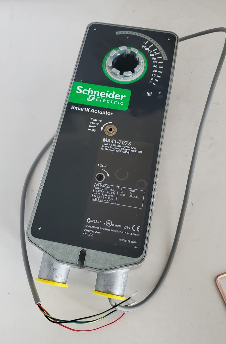 Schneider Electric MA41-7073 Two Position Actuator 60 in-lb (7Nm) Spring Return