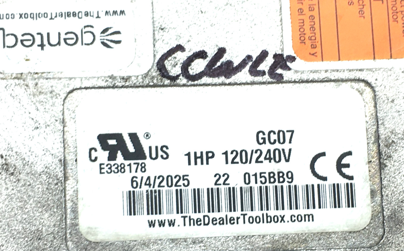 Genteq GC07 1HP 240V Module only for 5SME39SXL3032 101564-02 CCWLE rot used J128