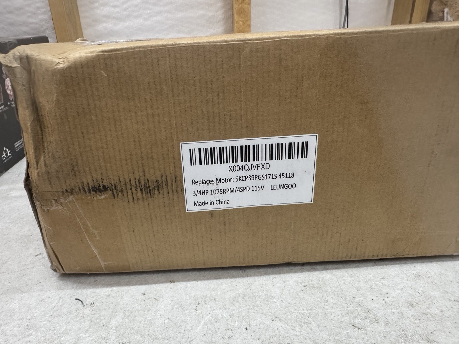 5KCP39PGS171S 3/4HP Furnace Blower Motor 1075RPM 4SPD 115V w/Cap