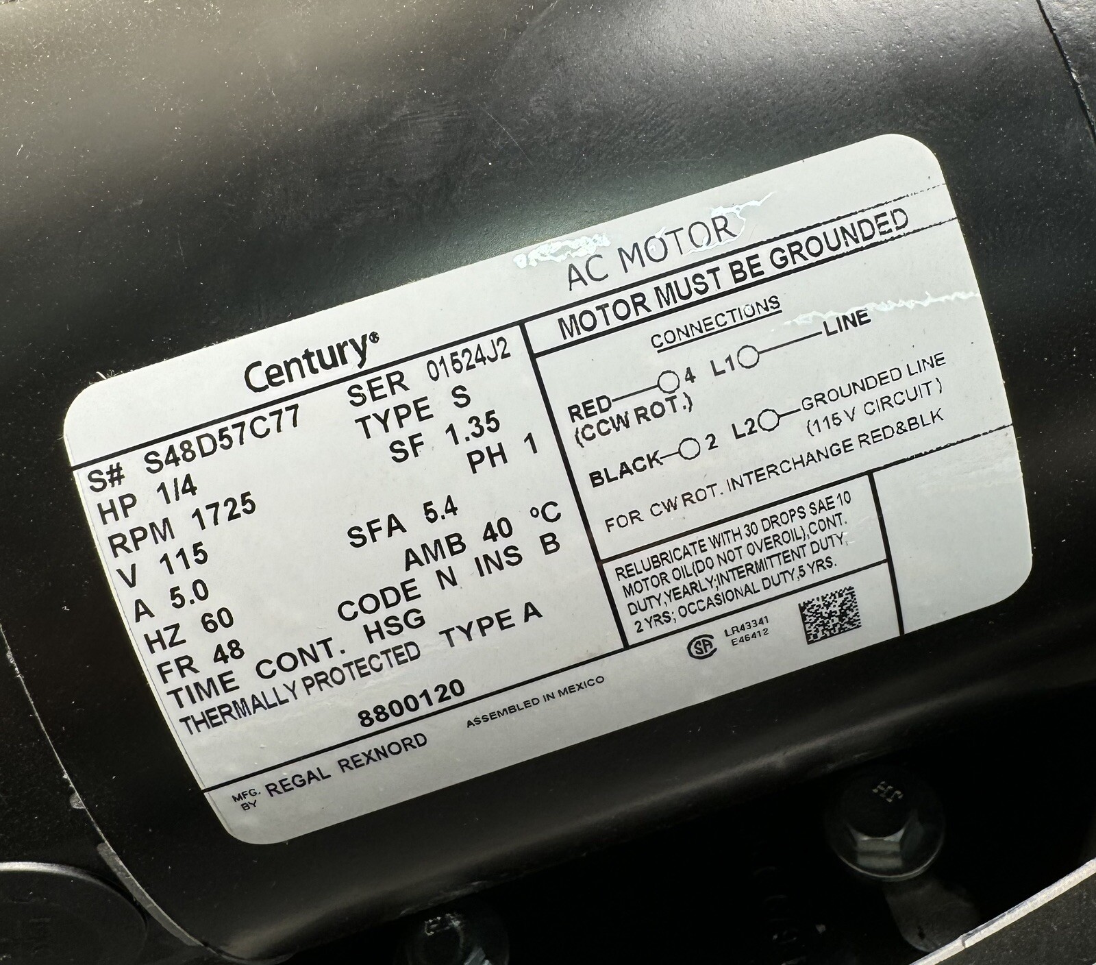 TJERNLUND Model IL Draft Inducer Exhaust 9″ to 18″ Pipe 115V AC