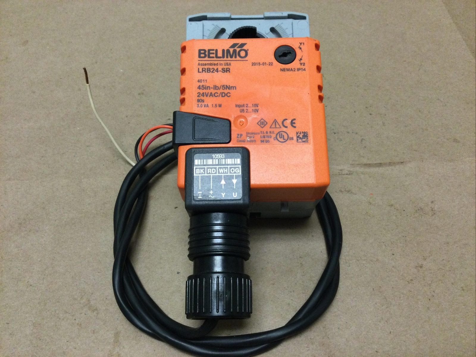NEW, BELIMO LMB24-SR 45in-lb / 5Nm 24VAC/DC, FREE SHIPPING