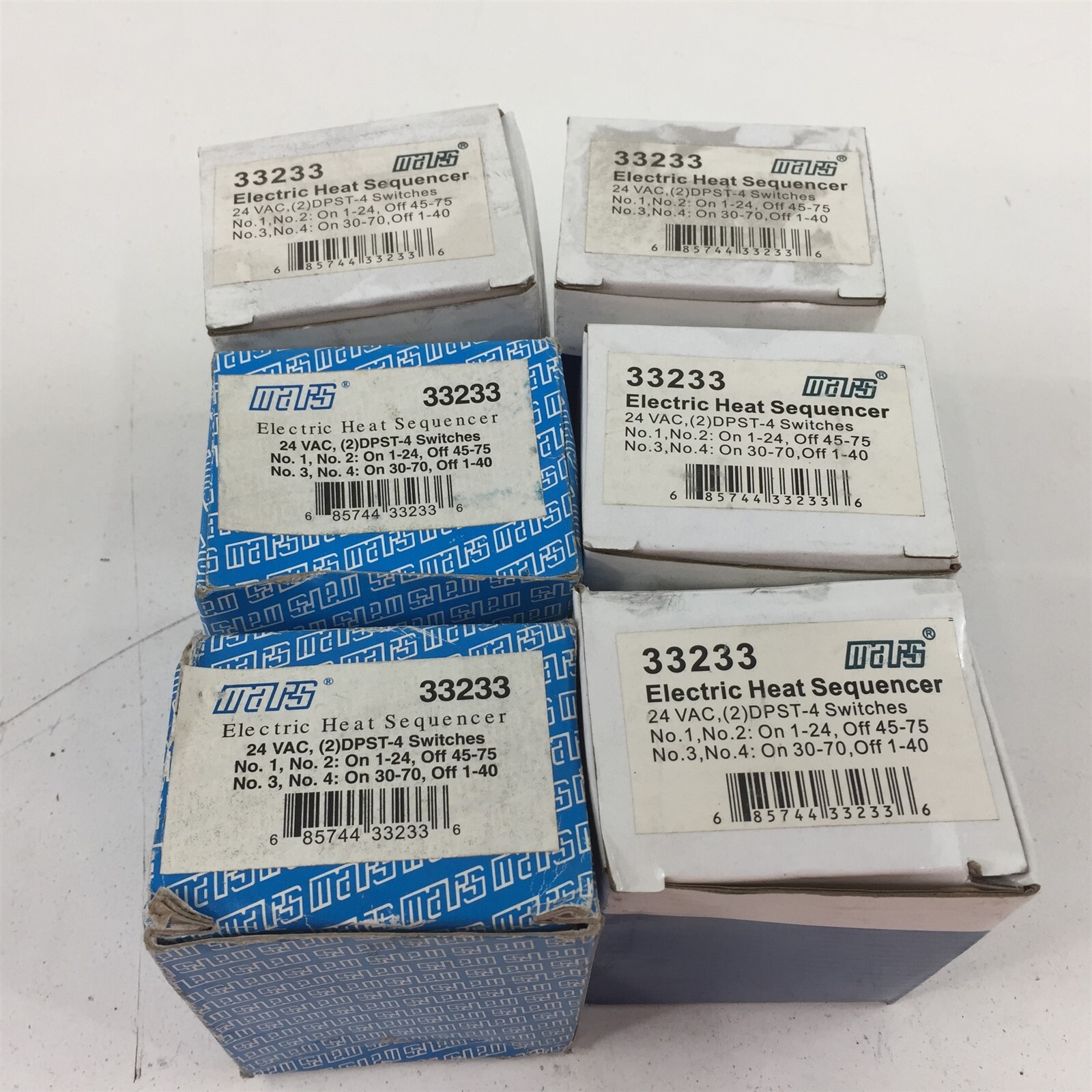 MARS 33233 Electric Heat Sequencer 24VAC (2)DPST-4 Switches