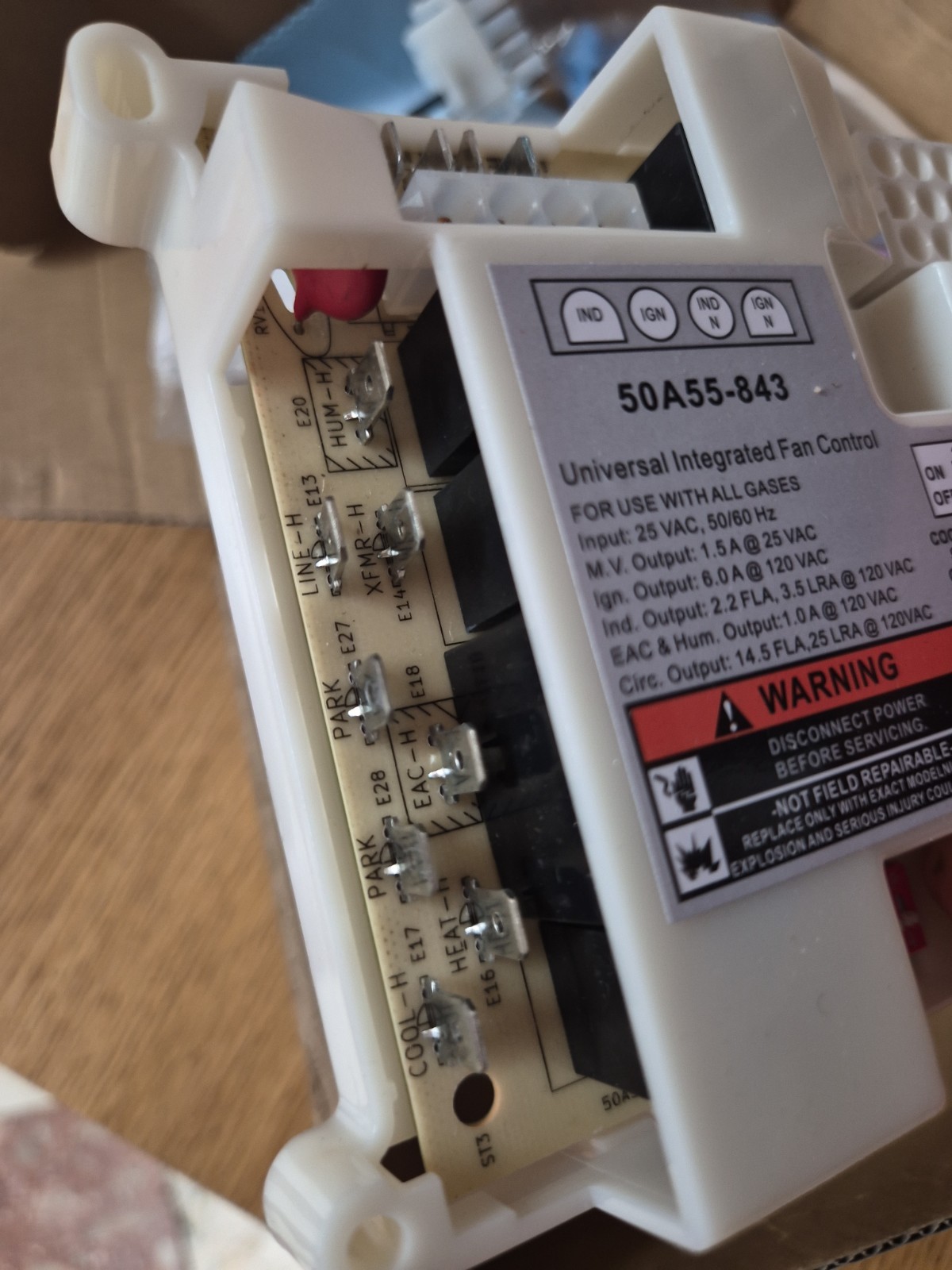 Universal Integrated Furnace Fan Control Board for White-Rodgers 50A55-843
