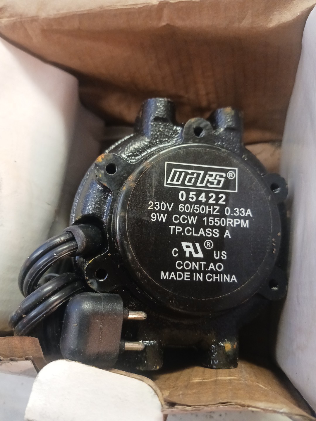 New MARS 05422 Cast Iron Shaded Pole Unit Bearing Motor
