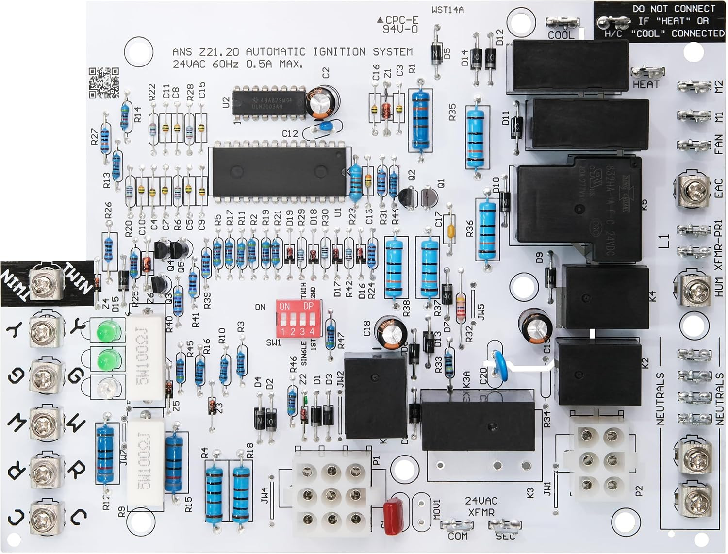 Upgraded 1012-920A Control Board for Rheem Ruud Furnaces, Easy Replacement