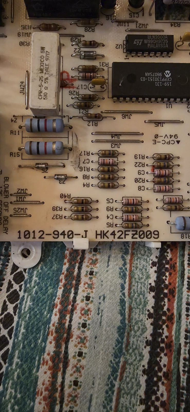 Carrier Bryant Payne Night&Day Furnace Control Circuit Board HK42FZ009