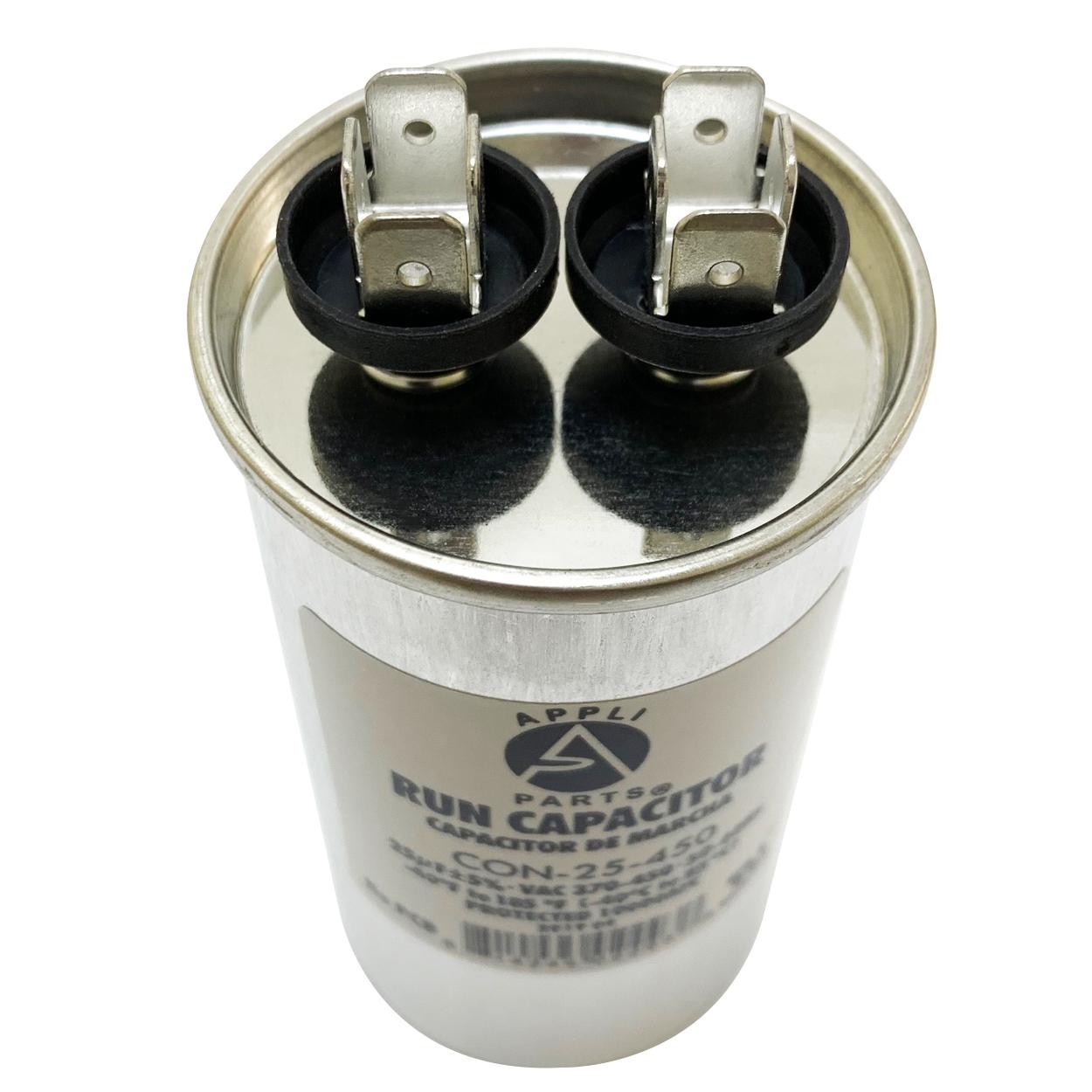 Appli Parts Run Capacitor for ac 25 Mfd uF (microfarads) 370 VAC or 450 VAC CBB6