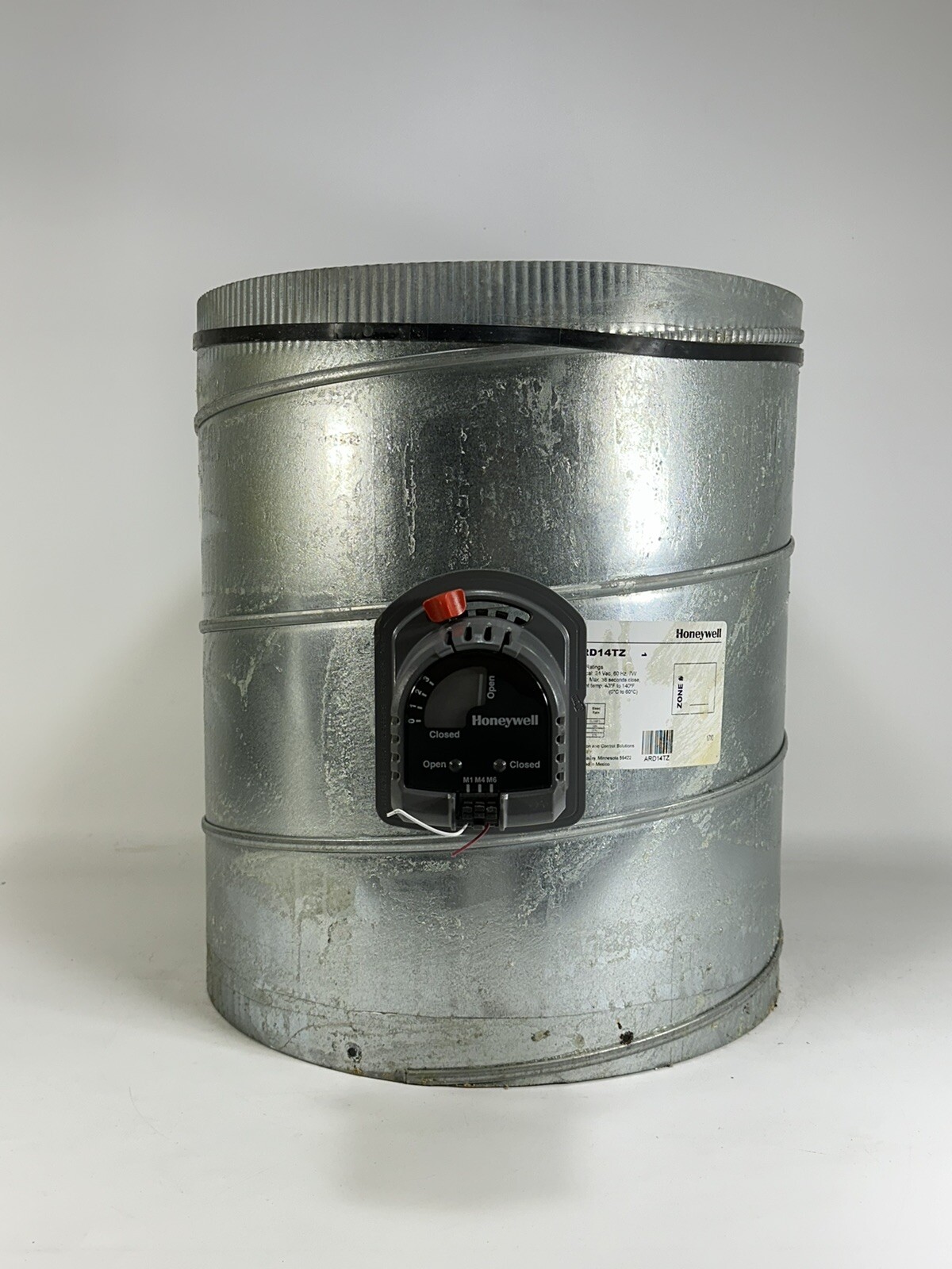 Honeywell ARD14TZ ~ 14in Round Automatic TrueZONE Damper ~ Normally Open