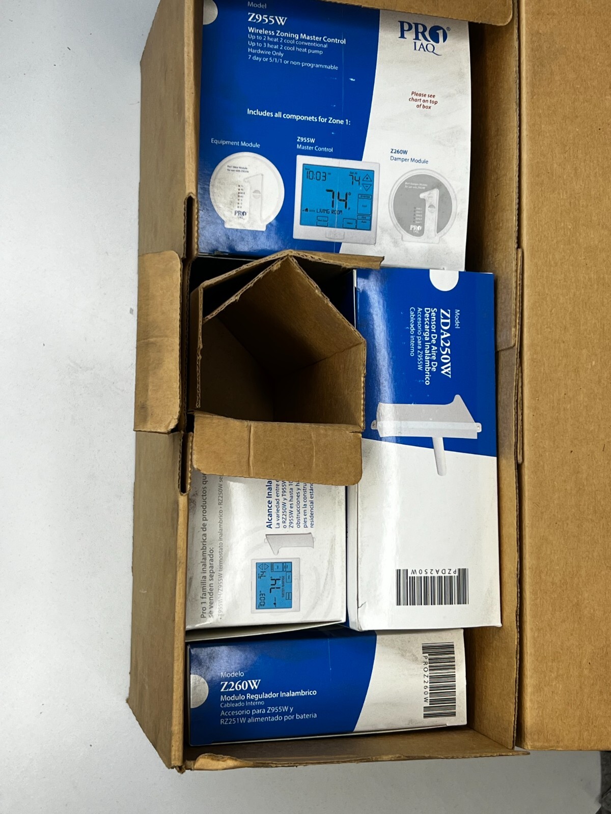 Pro1 Z2K955WDA Universal Two-Zone Thermostat Control Kit, 3-Heat 2-Cool Stage