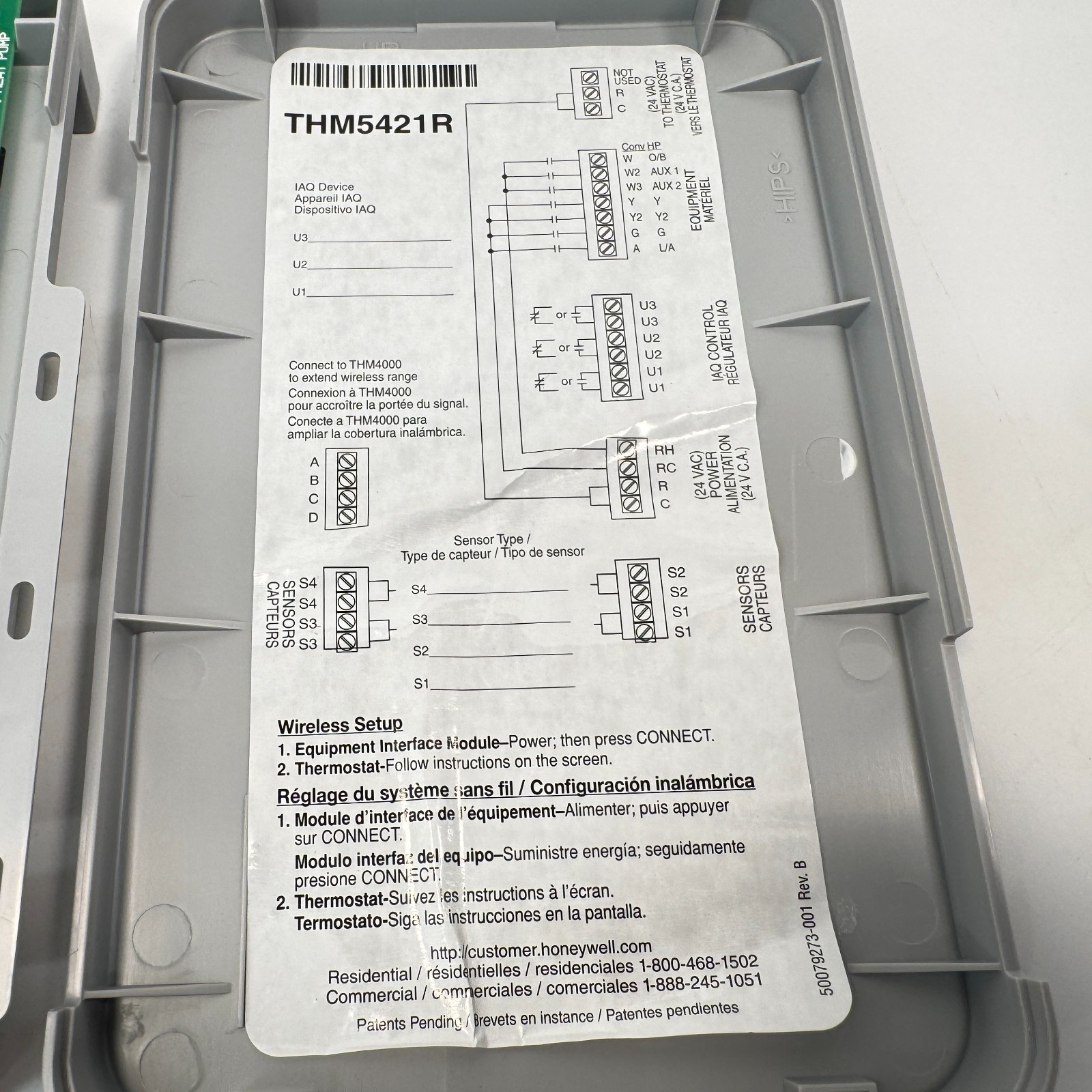 Honeywell THM5421R 1021 Equipment Interface Module for Thermostats