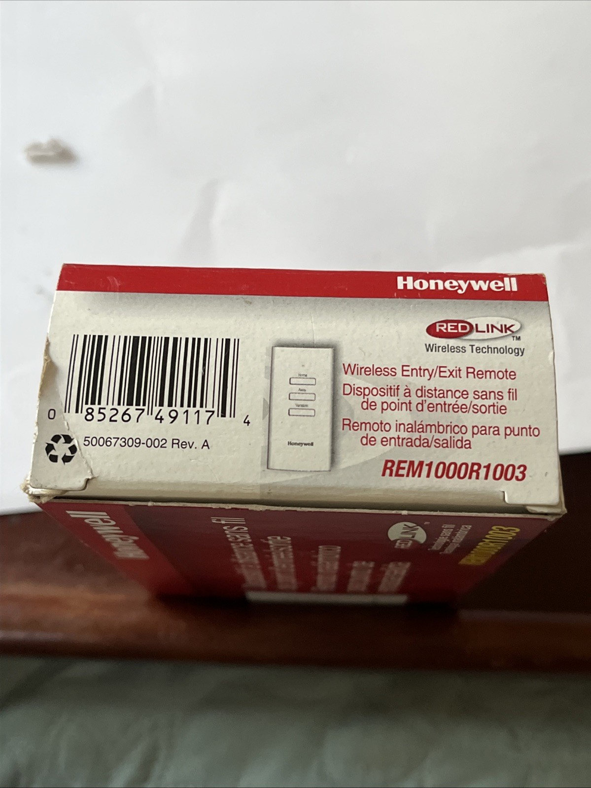 HONEYWELL REM1000R1003 WIRELESS ENTRY/EXIT REMOTE FOR HONEYWELL REDLINK ENABLED