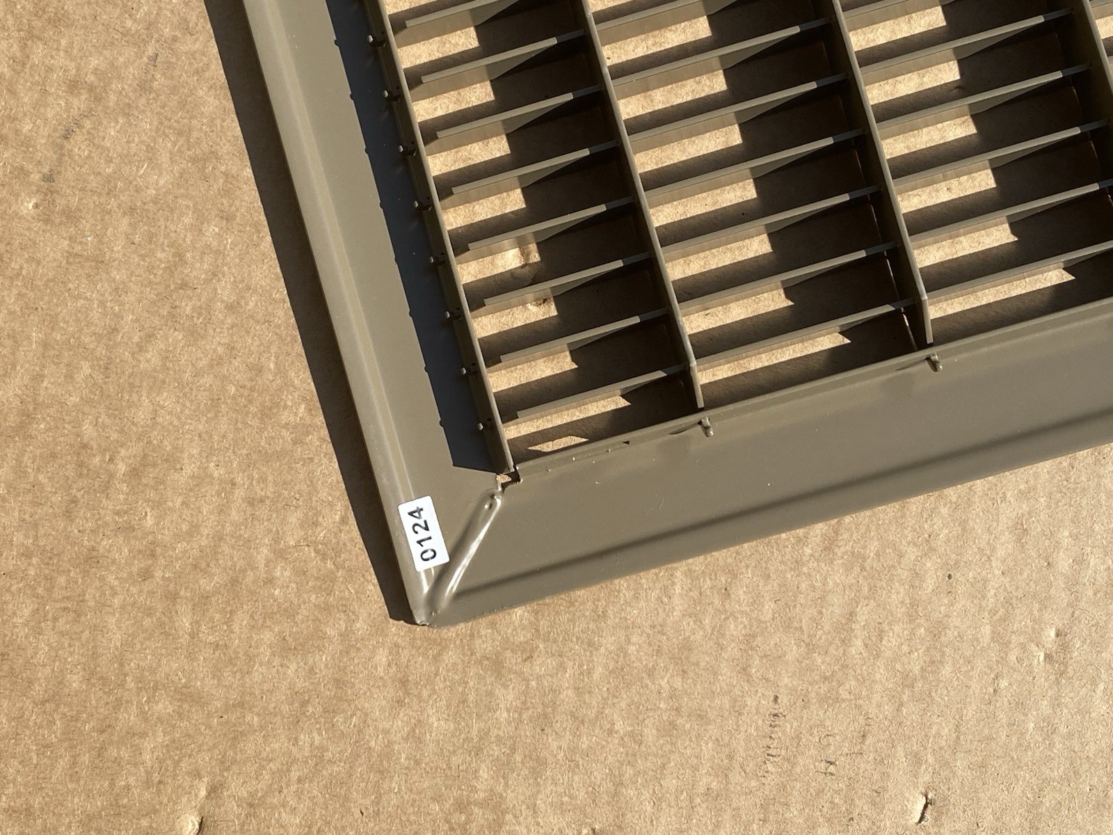 HVAC 4″ X 8″ or 8″ X 4″ Heavy Duty Walkable Floor Grille Fixed Blades Brown