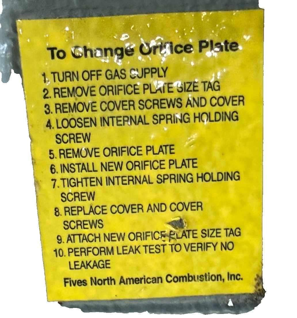 NEW NORTH AMERICAN 8697-3 ORFICE 1-1/2″ 86973