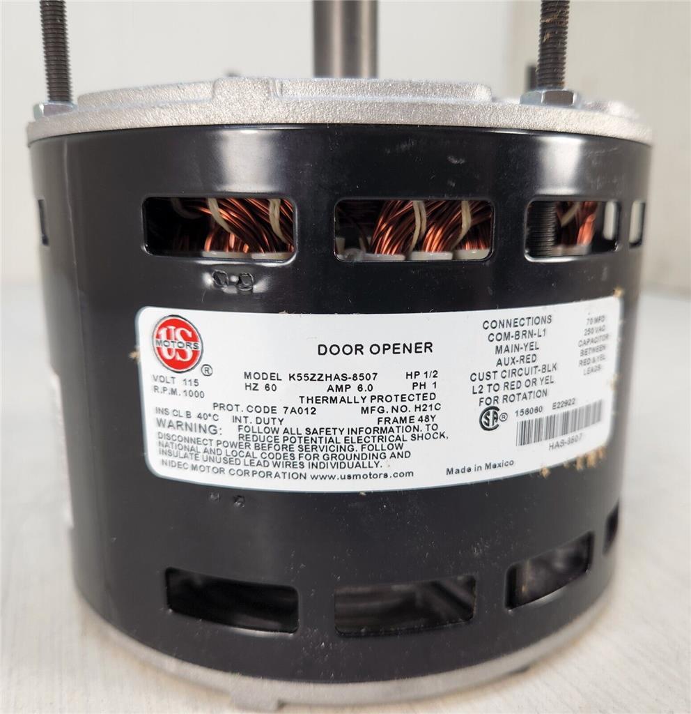 U.S. Motors Furnace Air Blower Motor 1/2 HP 115 V 1000 RPM 48Y Frame HVAC NEW
