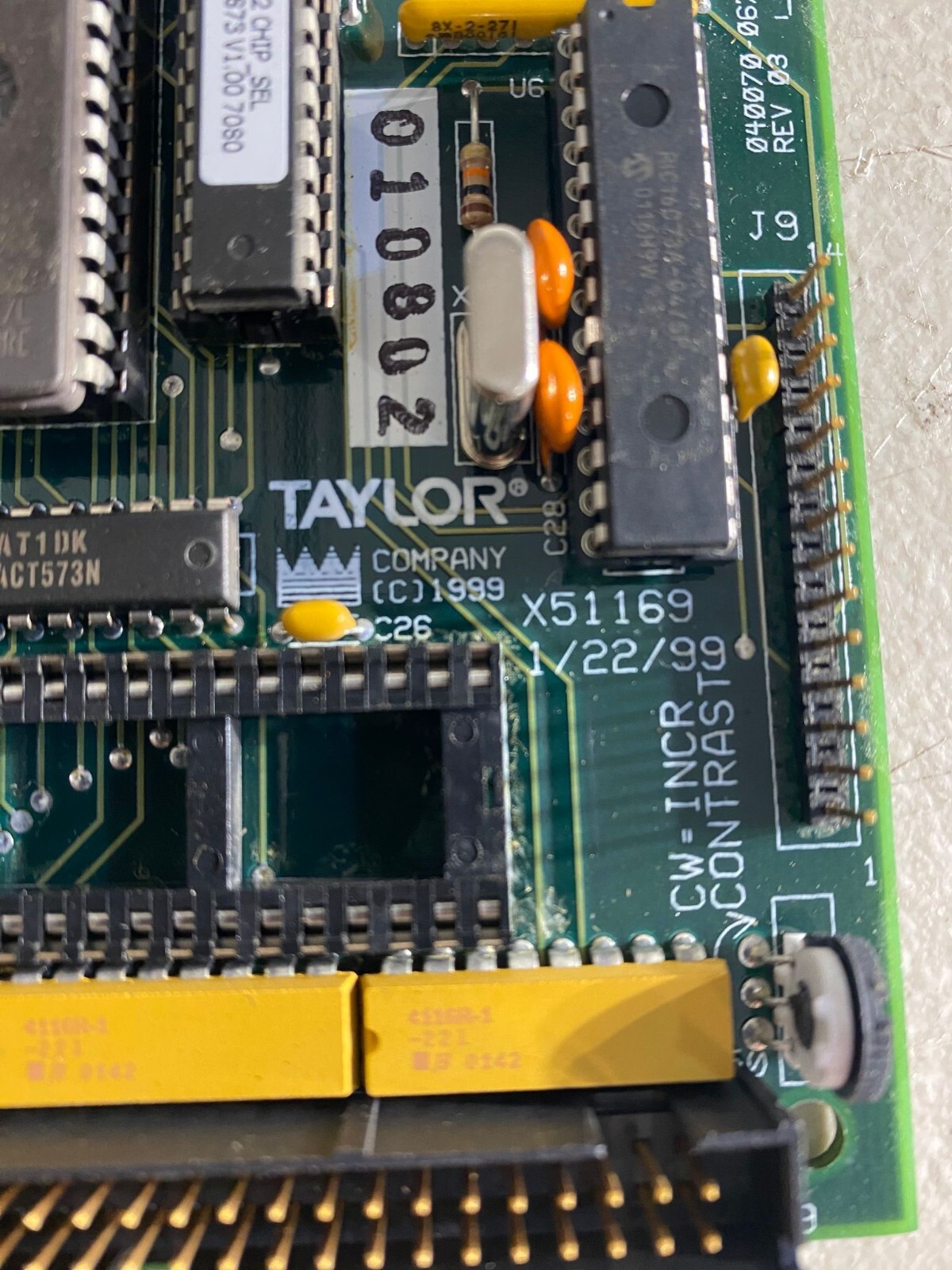 Taylor X51169 040070-067 Rev. 03 Parts Interface Board for FCB Frozen Drink Mach