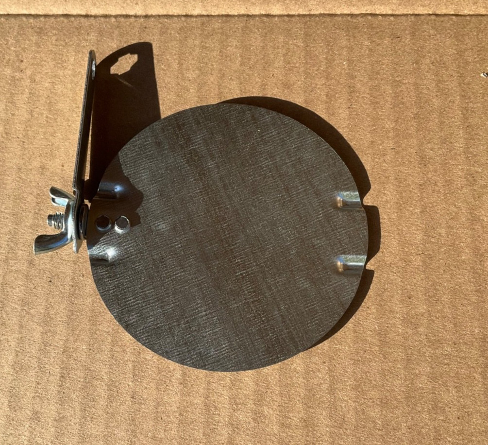 4 – Inch Diameter Galvanized Duct Volume Damper with Manual Adjusting Arm