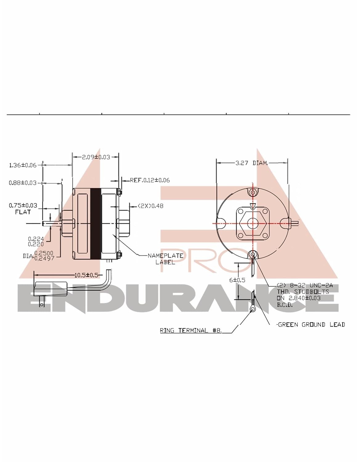 Exhaust Fan Motor Alloy Steel 1550 RPM 120V Replacement for NuTone