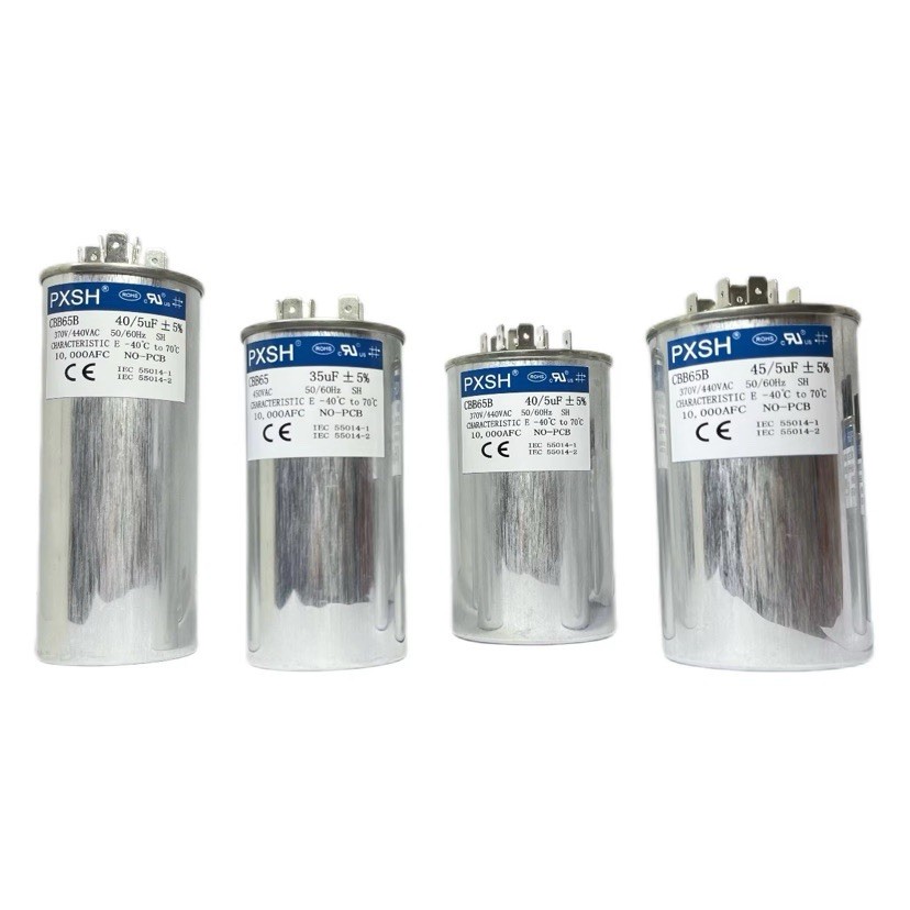 Ac Capacitor 45/5 uF 370 or 440 VAC Dual Run Capacitor AC 45+5 MFD