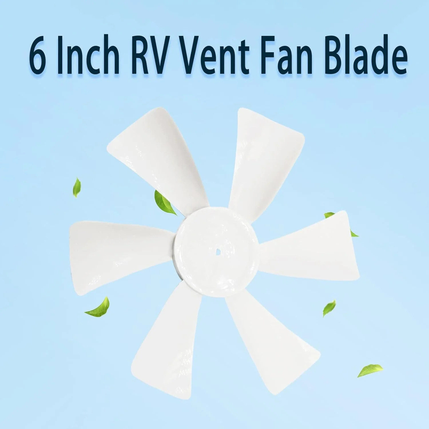 6” RV Vent Fan Motor & Fan Blade Replacement, 12V D-Shaft RV Vent Motor Compati