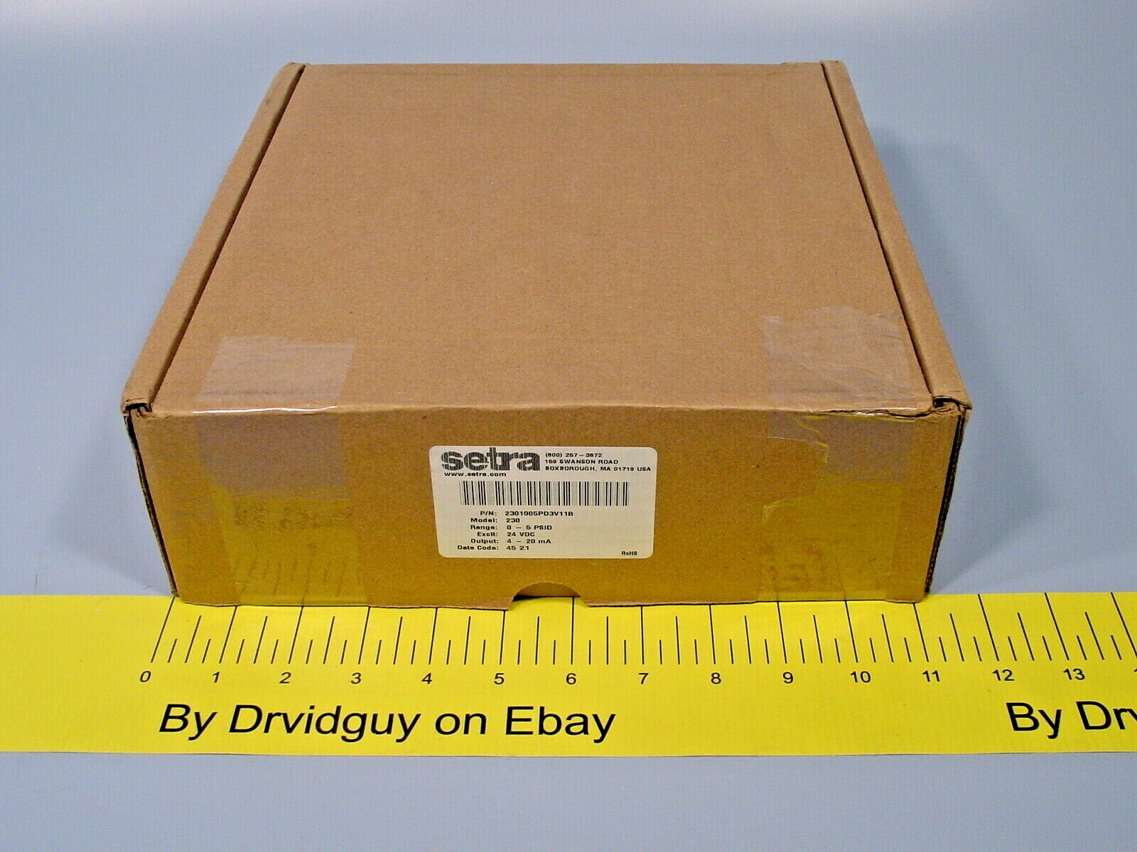 Setra 2301005PD3V11B Wet-Wet Differential Pressure Transducer; 230 Series