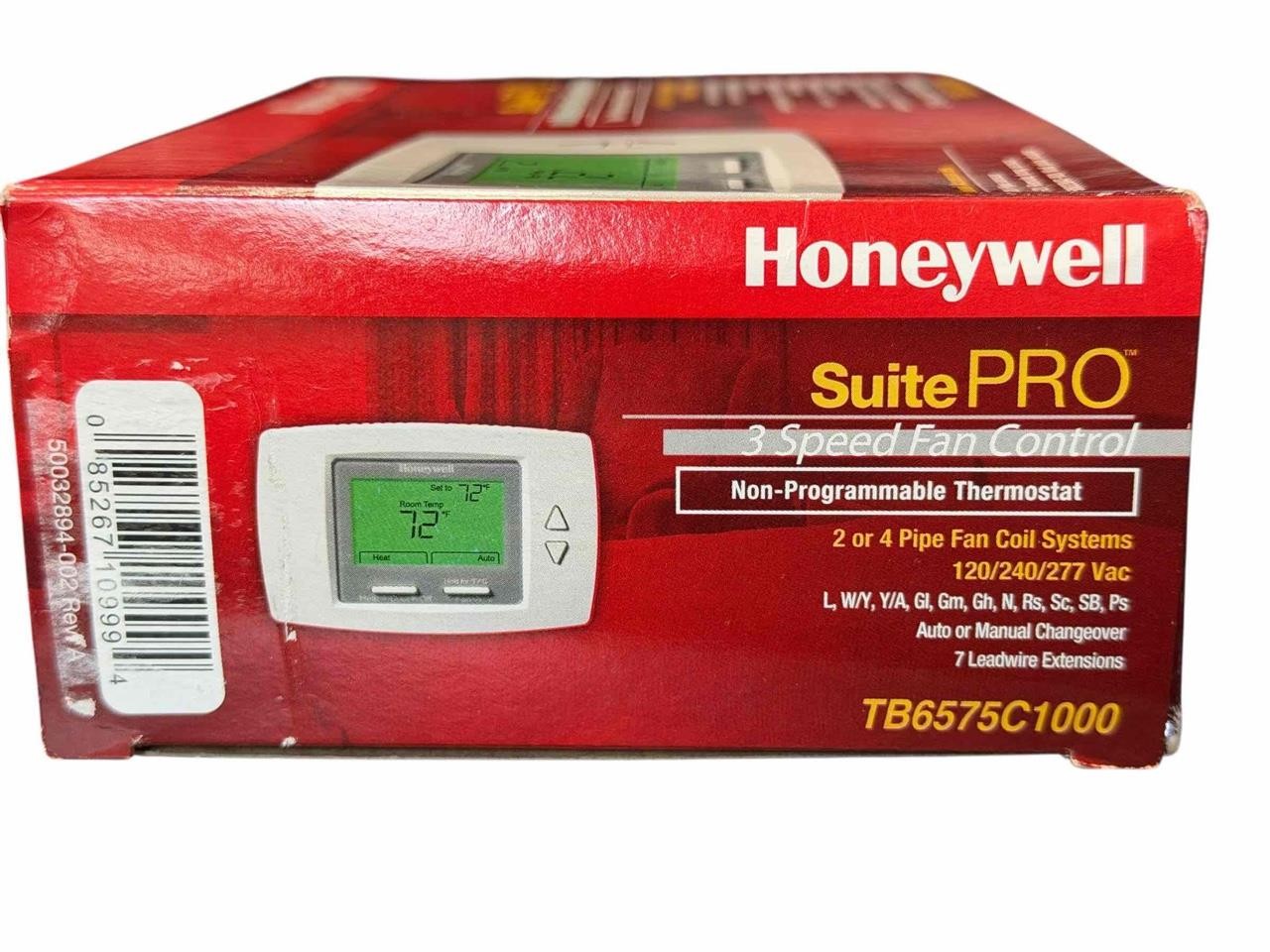 Honeywell Suite Pro 3 Speed Fan Control Non Programmable Thermostat TB6575C1000