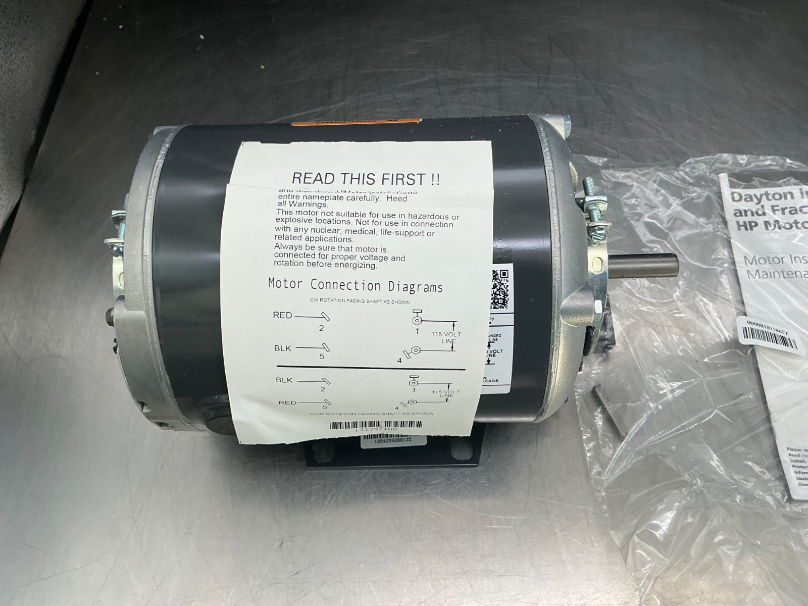 Dayton 3K772BG Belt Drive Fan and Blower Motor 1/2hp, 1725rpm