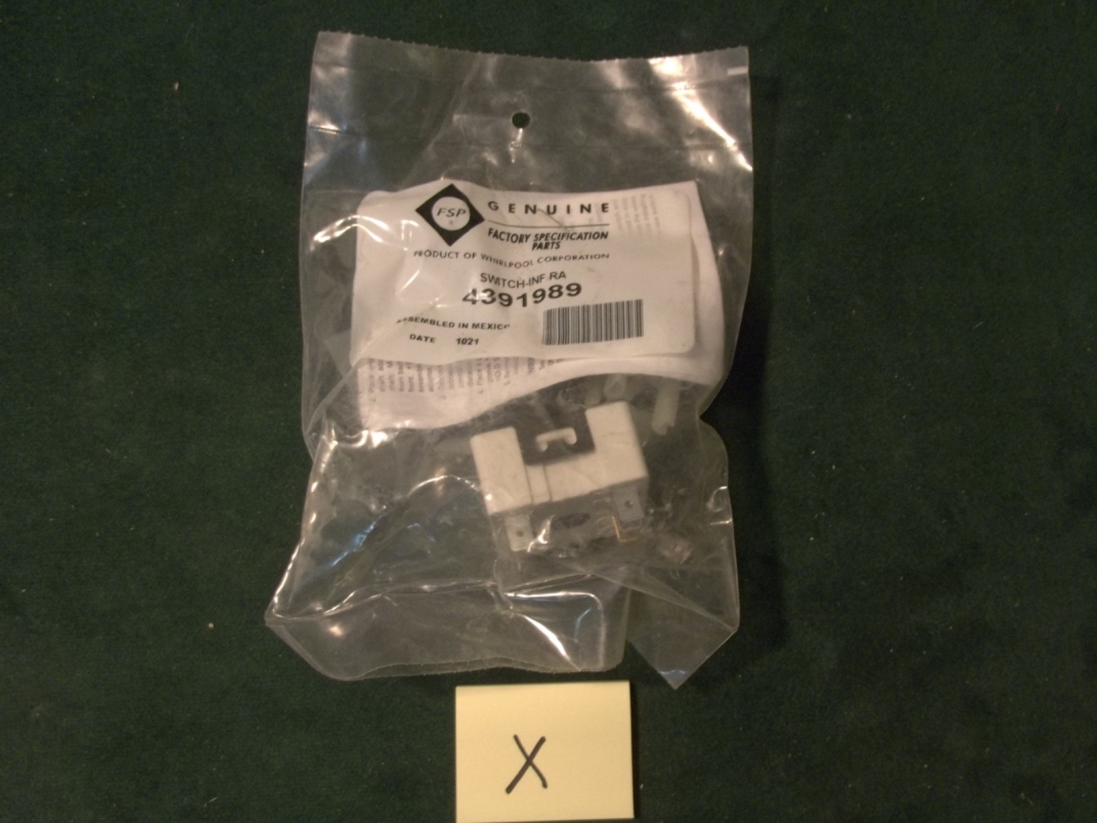 NEW Genuine WHIRLPOOL Replacement Range Surface Element Switch #4391989~ Aisle X