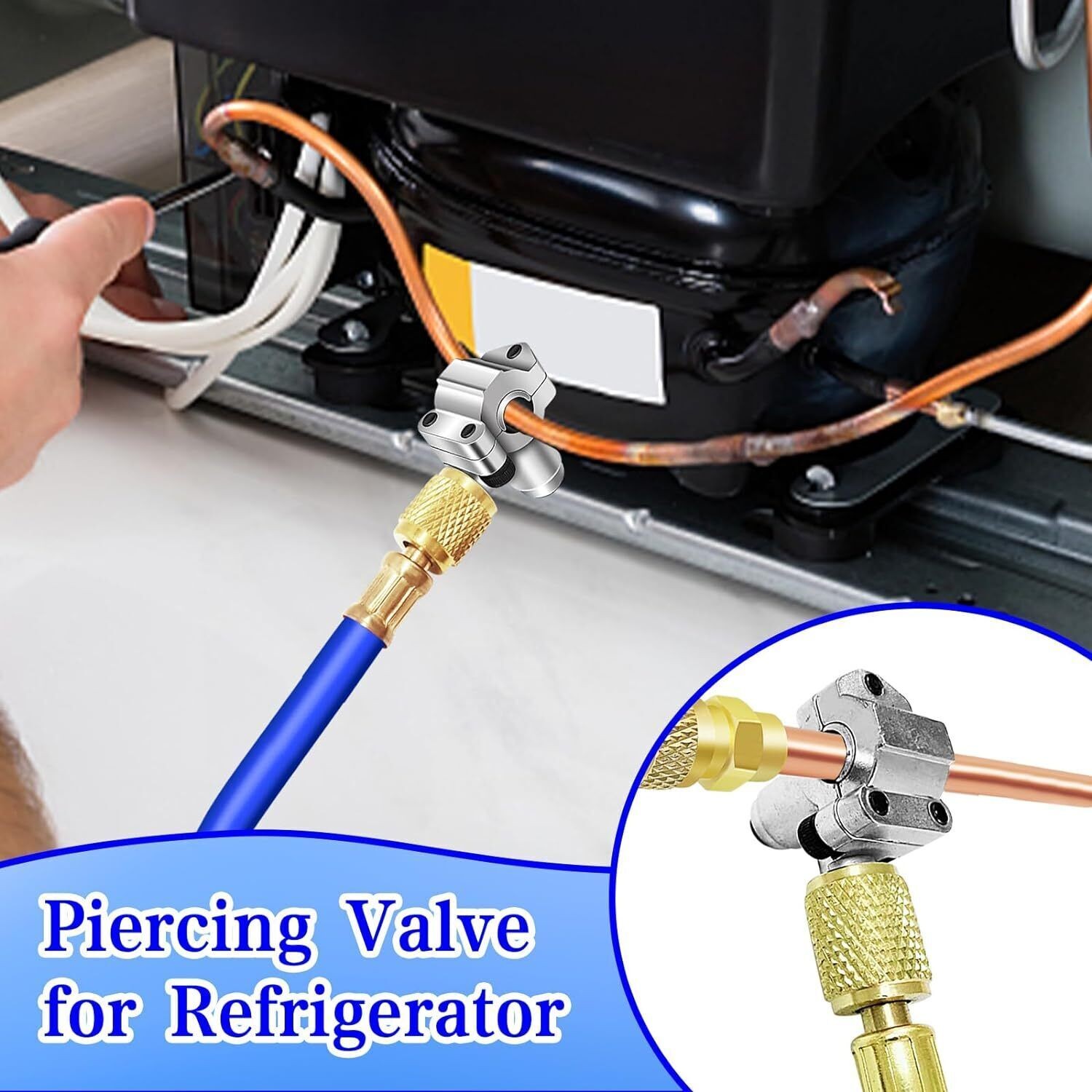 BPV31 Bullet Piercing Valve for A/C Refrigeration Lines. 5/16 – 3/8 – 1/4 in. In