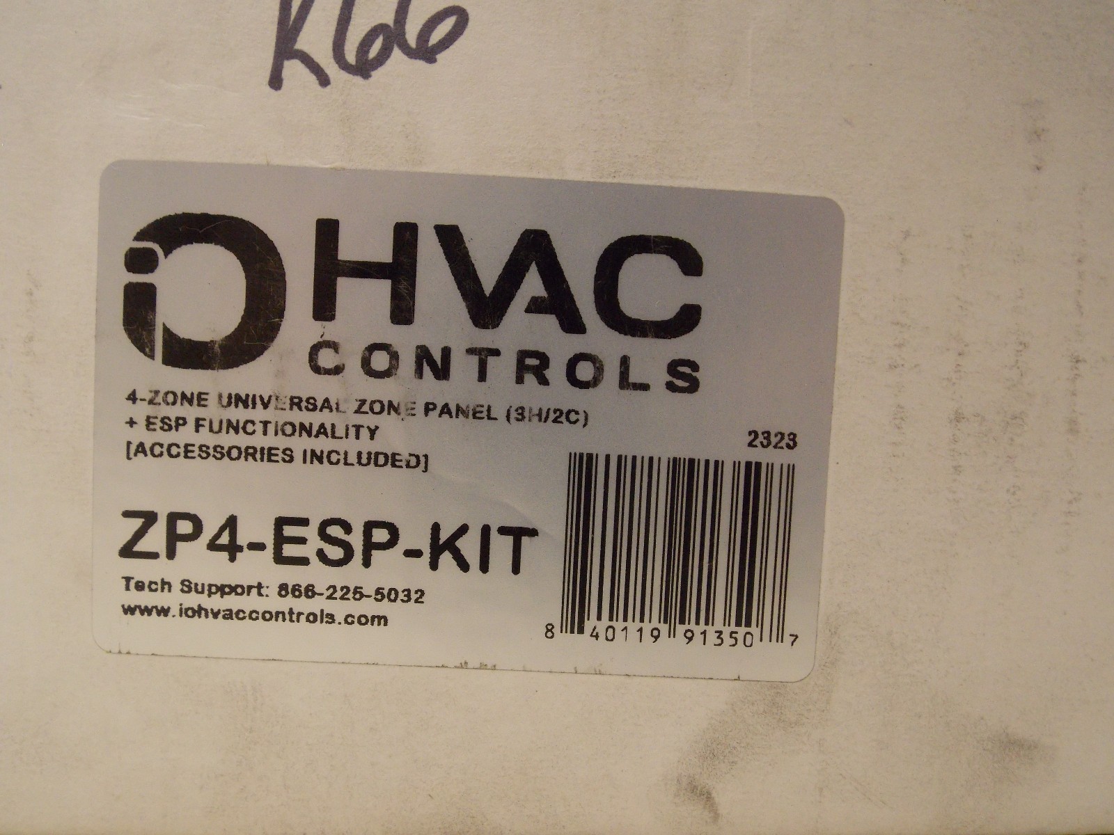 iO HVAC ZP4-ESP-KIT 4-Zone 3-Heat 2-Cool Control Panel Kit with ESP
