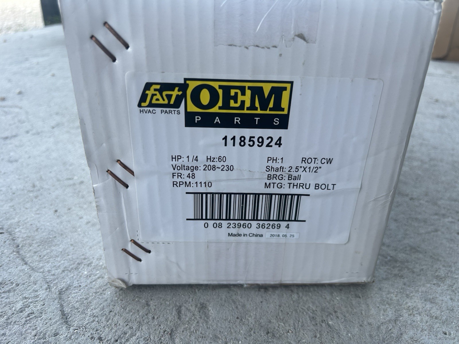 Condenser Motor 1/4 Hp 1185924 Fast OEM Parts 230 Volt 1110 RPM