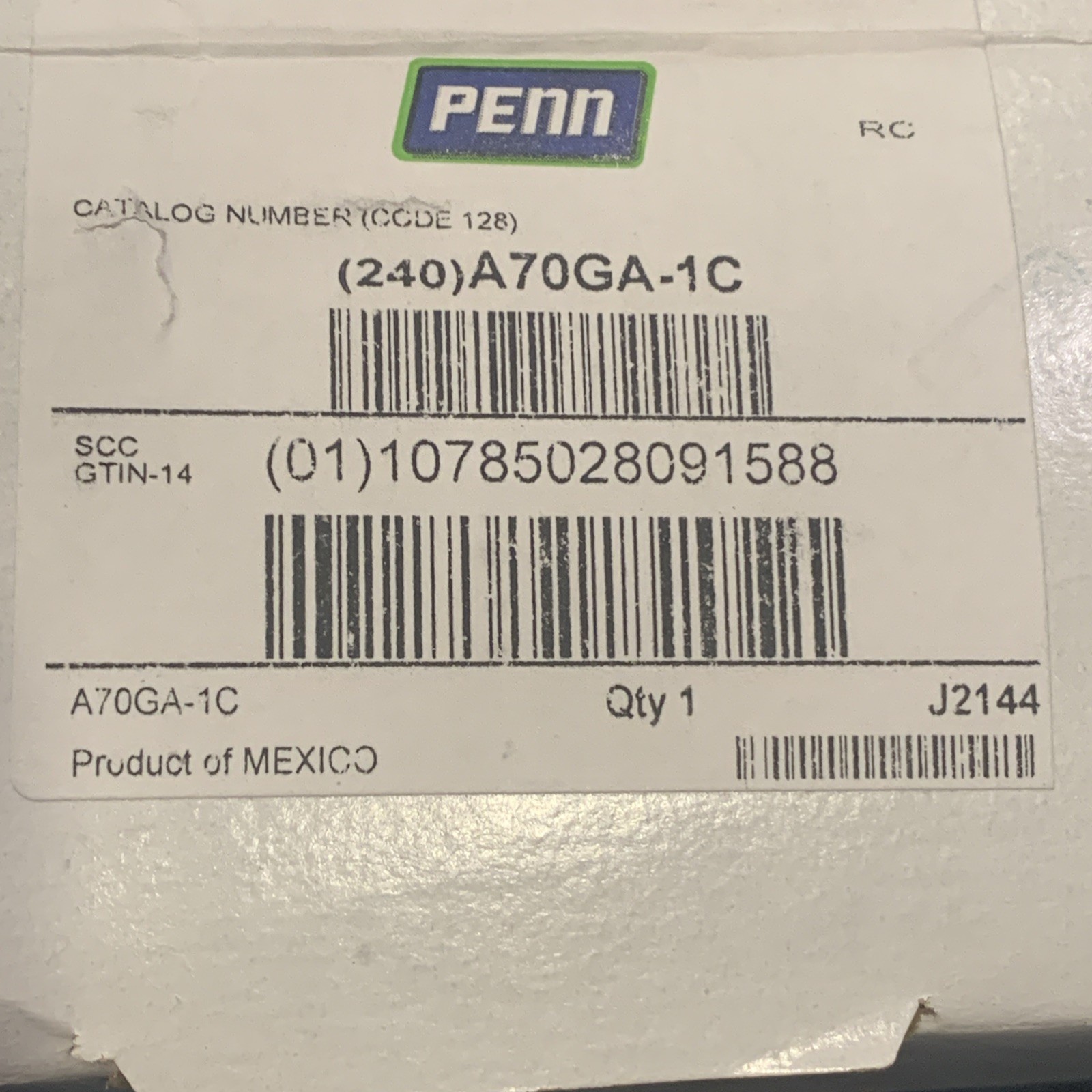 PENN A70GA-1C Temperature Control 120-240V 15-55 Opens 35 Close 40F 1/8” X 20’