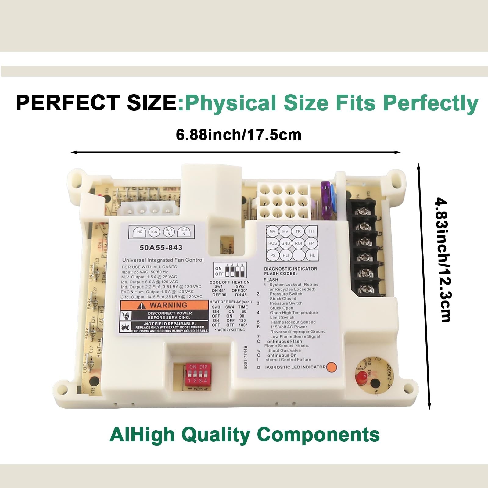 Furnace Control Board Replacement 50A55-843 for Lennox Gas Systems – Universal H