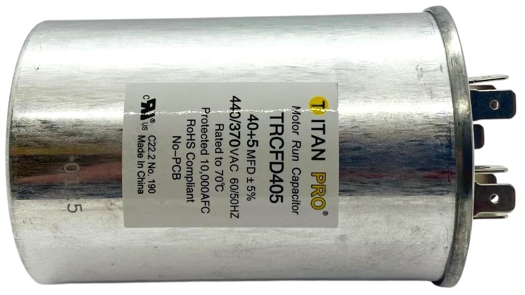 Titan Pro TRCFD405 Run Capacitor 40+5 MFD 440/370V