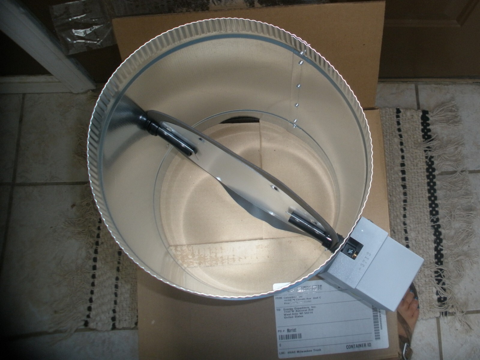 EWC RSD10 ROUND SPRING RETURN DAMPER