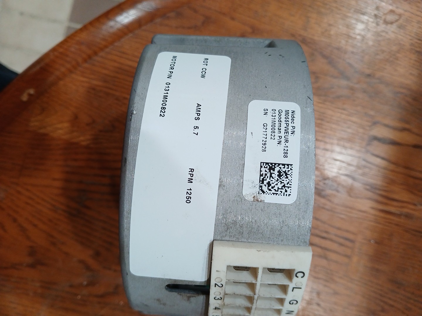 NIDEC M055PWEUR-128 ECM Module ONLY Goodman 0131M00822 240V CWLE Tested 02