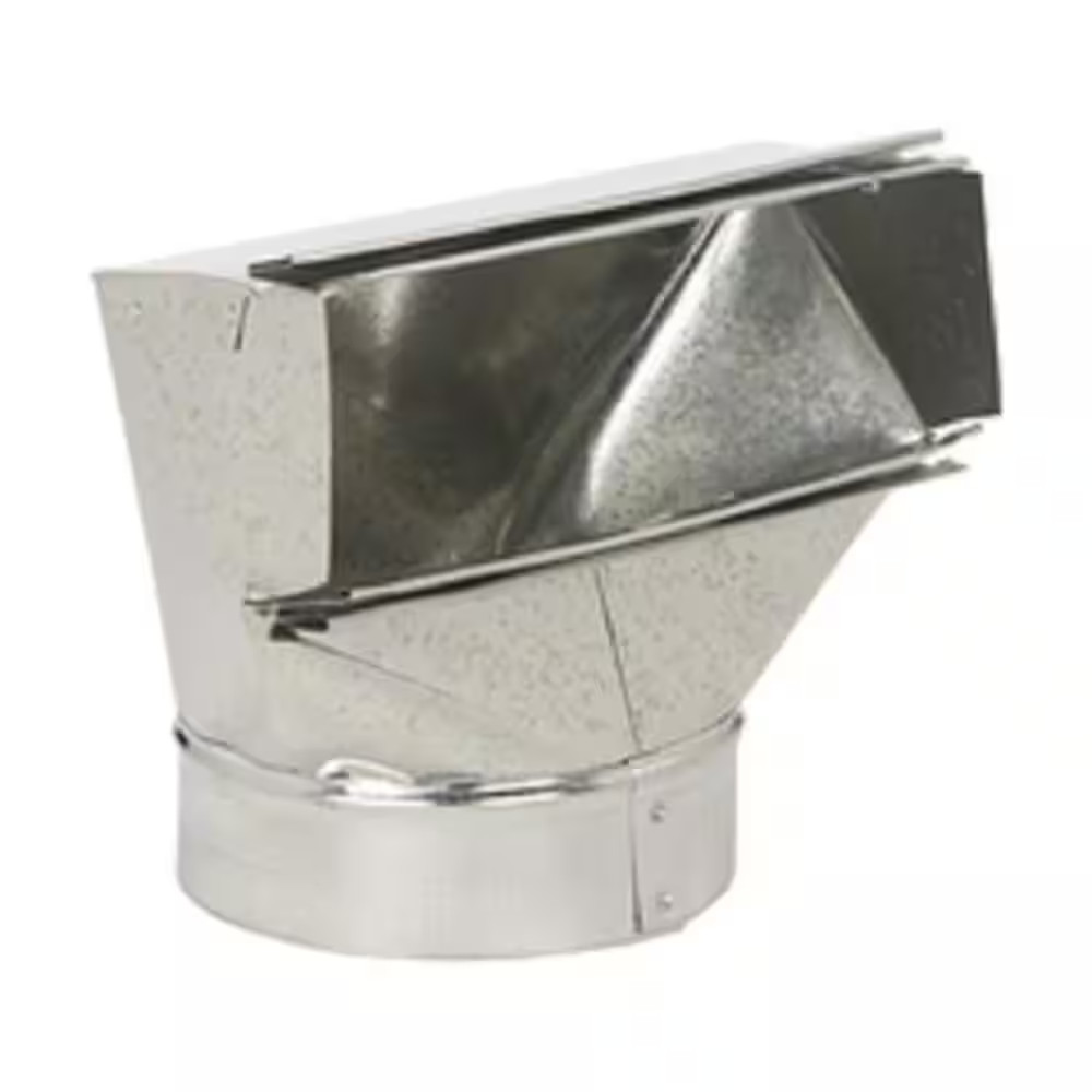 Master Flow Stack Boot 10 in. x 3-1/4 in. to 6 in. 90º Durable Galvanized Steel