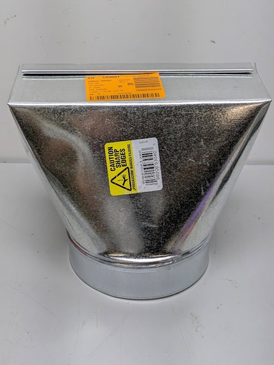 Master Flow Stack Boot 10 in. x 3-1/4 in. to 6 in. 90 Degree Galvanized Steel