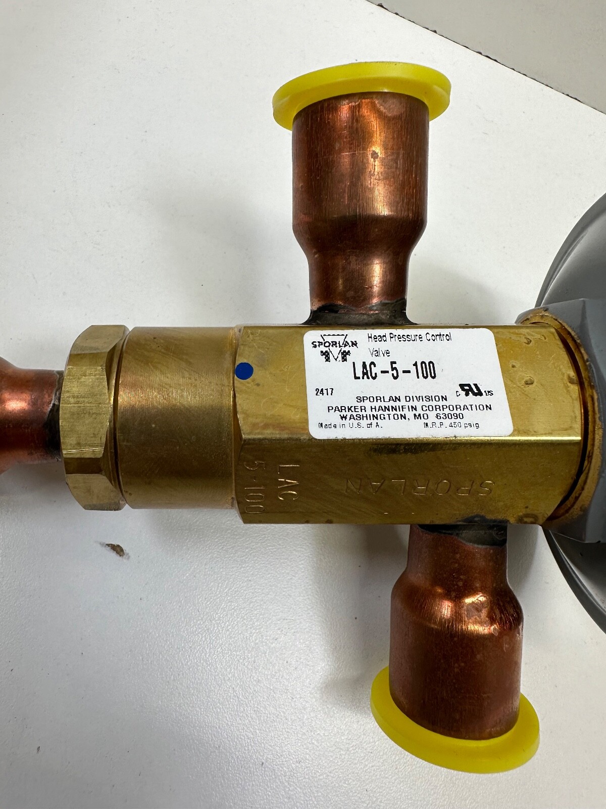 Sporlan LAC-5-100 Head Pressure Control Valve 7/8 x 7/8 ODF Solder New